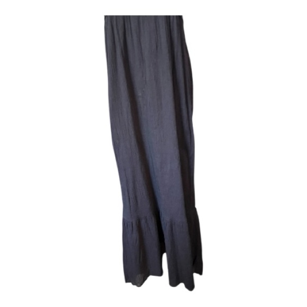 🆕 NWOT Gap navy blue embroidered halter maxi dress | size medium - Picture 4 of 10
